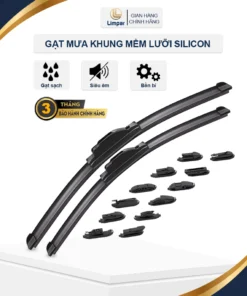 Ảnh bìa gạt mưa khung mềm lưỡi silicon Limpar chính hãng