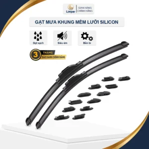 Ảnh bìa gạt mưa khung mềm lưỡi silicon Limpar chính hãng