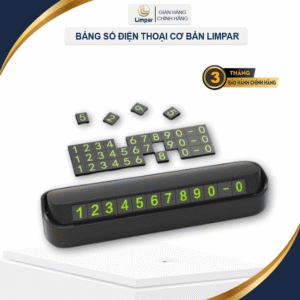 Bảng ghi số điện thoại Limpar cơ bản trên ô tô phản quang, thẻ đỗ xe hơi để lại sđt cơ bản, ghi sđt trên oto xe hơi khi dừng đỗ