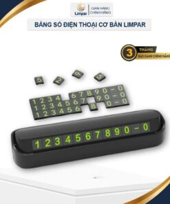 Bảng ghi số điện thoại Limpar cơ bản trên ô tô , thẻ đỗ xe hơi để lại sdt nhỏ gọn , tiện lợi để trên taplo